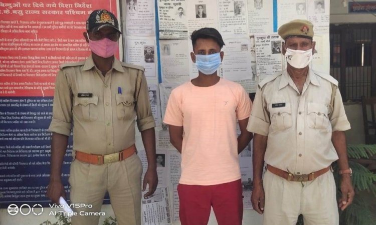 चौबेपुर पुलिस ने लड़की भगाने और अपहरण मामले में  फरार युवक को धार दबोचा