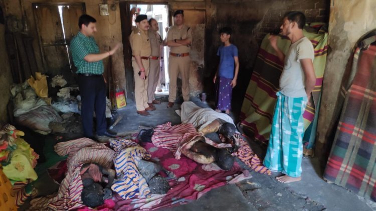 वाराणसी में दर्दनाक हादसा साड़ी फिनिशिंग के के कार्य में लगे ४ मजदूरों को हुई मौत