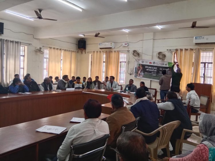 फाइलेरिया उन्मूलन के तहत चोलापुर में हुई ब्लॉक टास्क फोर्स की बैठक