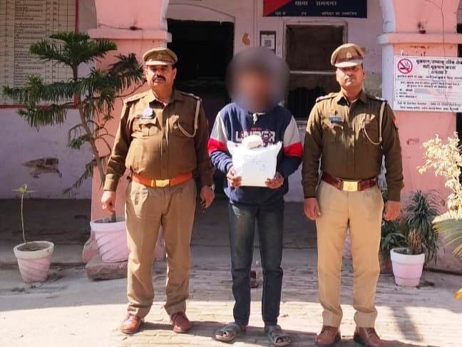 नाजायज गांजा के साथ थाना रामनगर द्वारा अभियुक्त गिरफ्तार