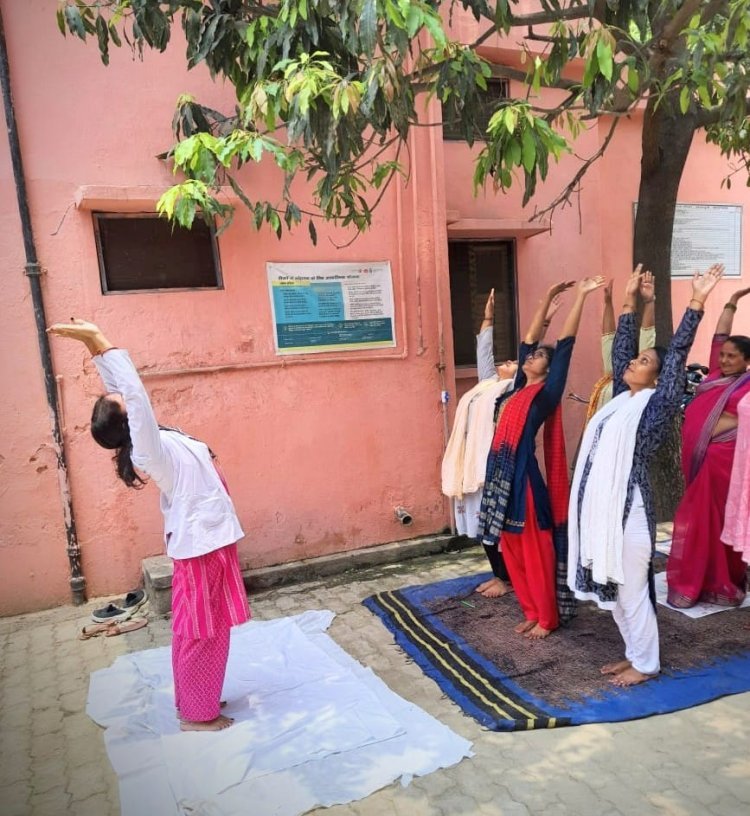 स्वास्थ्य केन्द्रों व आयुष्मान आरोग्य मंदिरों में मनाया गया अंतर्राष्ट्रीय योग दिवस
