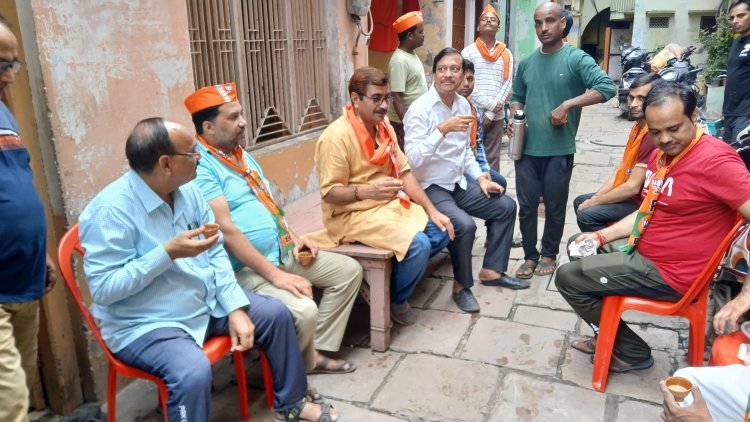 प्रधानमंत्री नरेंद्र मोदी के जन्मदिन मनानेके75 दिवसीय अभियान के32वे दिन माध्यमेश्वरवर्ड में किया प्रवास