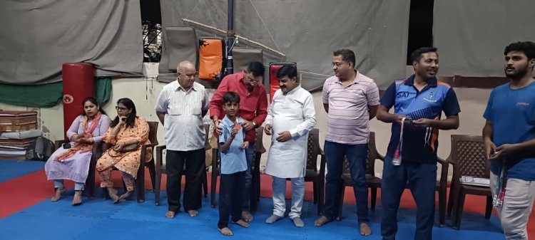 विजयी कराटे खिलाड़ियों का हुआ सम्मान